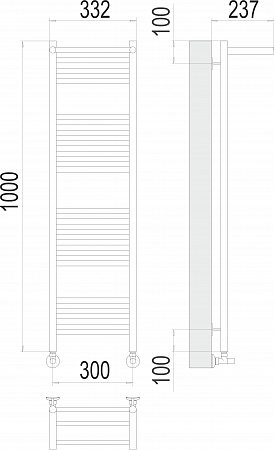 Аврора с/п П20 300х1000 Полотенцесушитель  TERMINUS Красноуфимск - фото 3