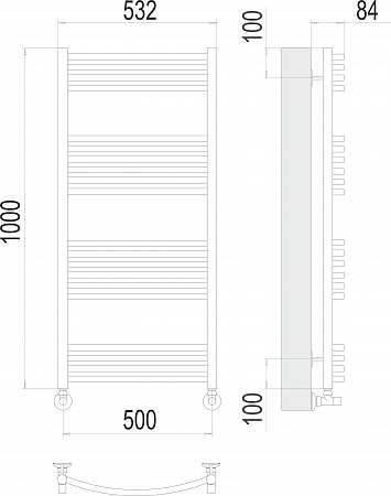 Классик П20 500х1000 Полотенцесушитель  TERMINUS Красноуфимск - фото 3