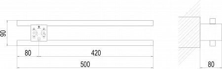 Полка Электро П2 ПРОФ 500х90 NEW Красноуфимск - фото 4